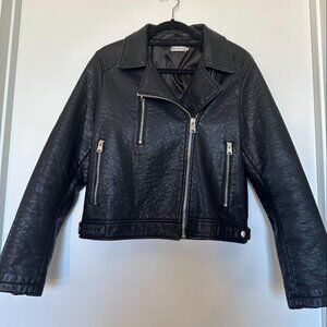 Urban Outfitters Light Before Dark Women’s Black Leather Jacket
